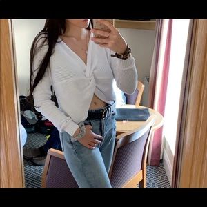 Hollister reversible twist sweater